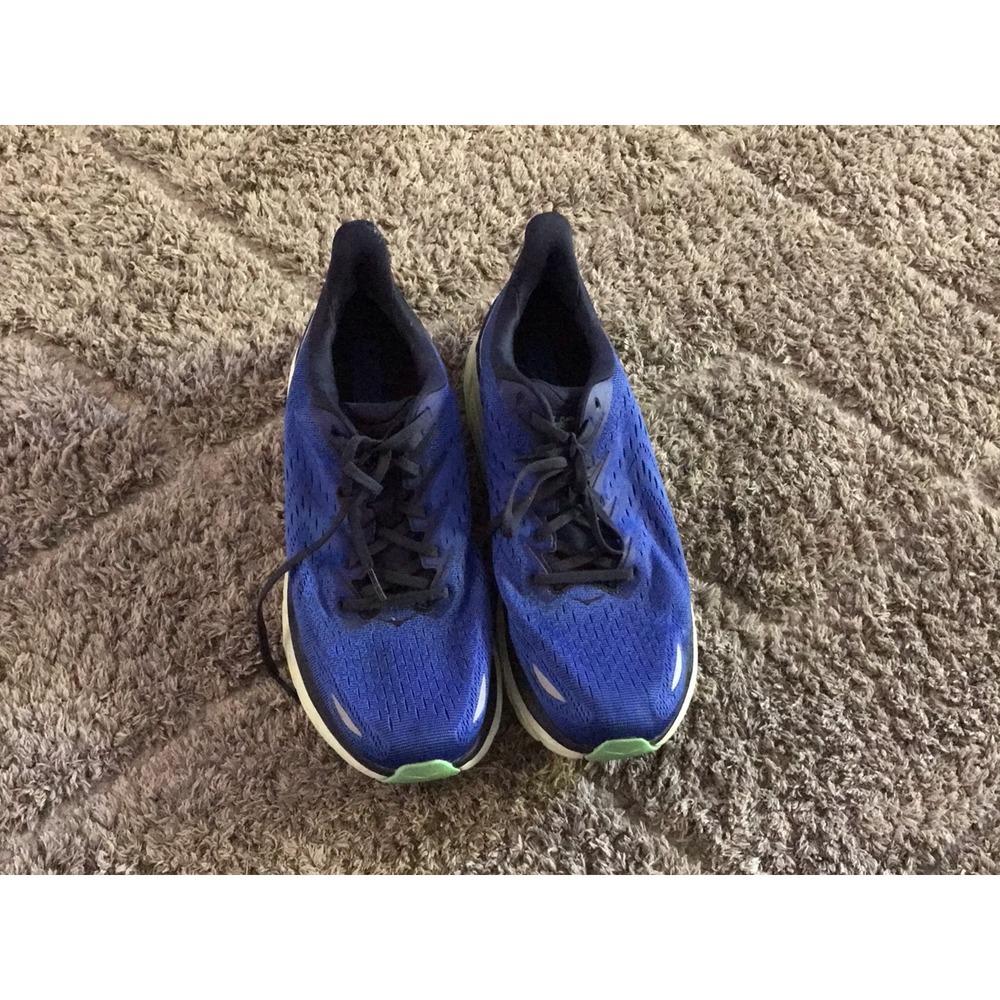 Hoka Clifton 8 Mens Running Shoes Blue  Green Sneakers 1119393-BBLC